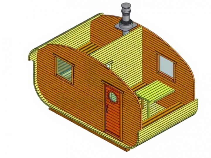 Баня-квадро-овал, 4x2м