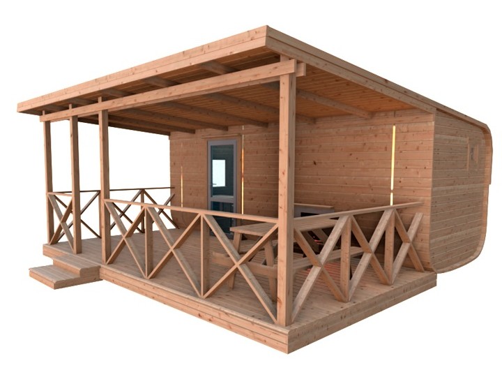 Баня-парус, 6м