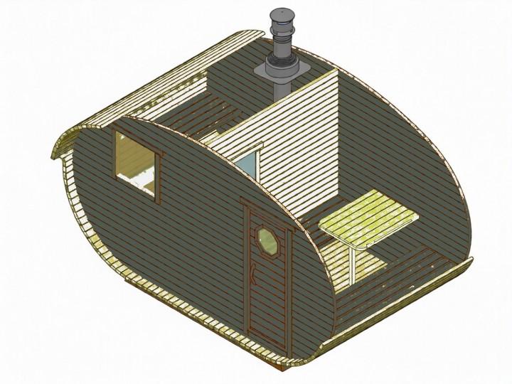 Баня-овал, 4х2м